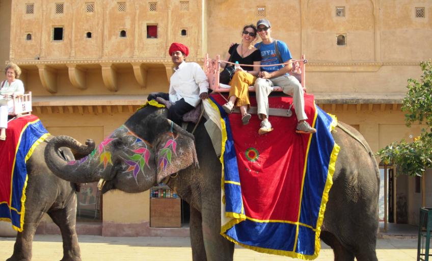 Elephant Ride At Amber Fort